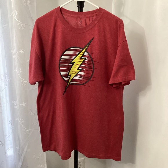 The Flash Logo Red T-Shirt Men’s Size Large - Picture 1 of 6